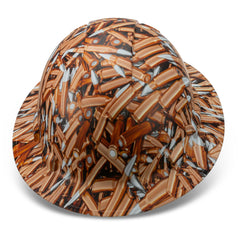 Full Brim Pyramex Hard Hat, Custom Pocket Full Of Shells Design, Safety Helmet, 6 Point