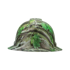 Full Brim Pyramex Hard Hat, Custom Summer Woods Camo Design, Safety Helmet, 6 Point
