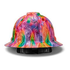 Full Brim Pyramex Hard Hat, Custom Hard Candy Design, Safety Helmet, 6 Point