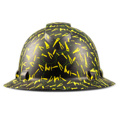 Full Brim Pyramex Hard Hat, Custom Toolin' Around Design, Safety Helmet, 6 Point