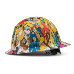 Full Brim Pyramex Hard Hat, Custom Springfield Shenanigans Design, Safety Helmet, 6 Point