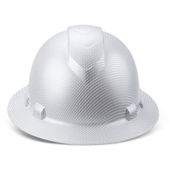 Full Brim Pyramex Hard Hat, Custom Ice Cube Platinum Design, Safety Helmet, 6 Point