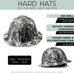 Full Brim Pyramex Hard Hat, Custom Queen Of Hearts Design, Safety Helmet, 6 Point