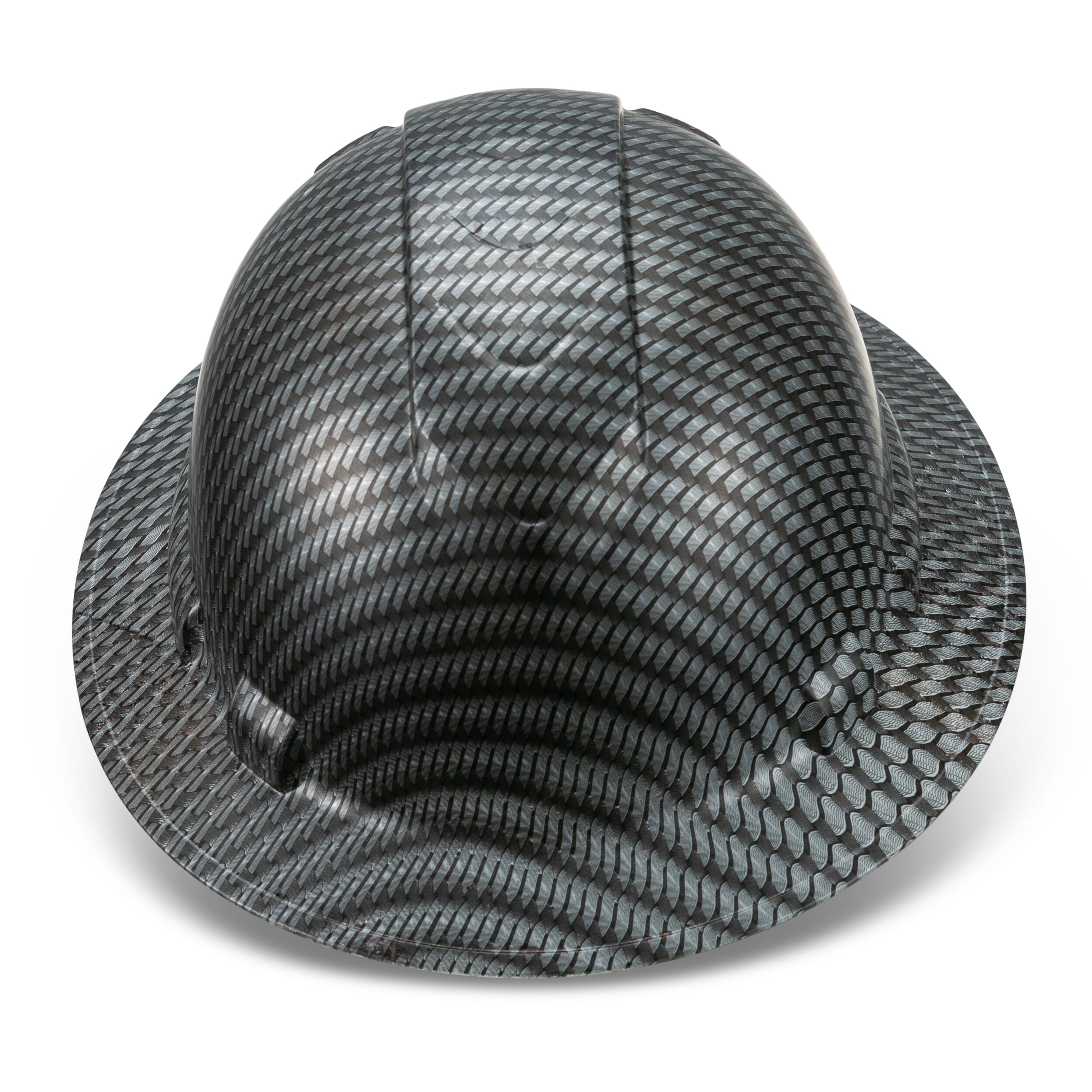 Full Brim Pyramex Hard Hat, Custom Metal Wicker Design, Safety Helmet, 6 Point