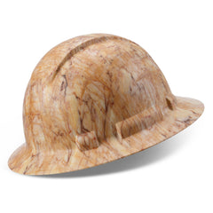 Full Brim Pyramex Hard Hat, Custom Marble Michelangelo Design, Safety Helmet, 6 Point