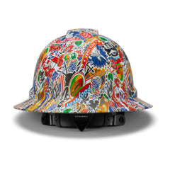 Full Brim Pyramex Hard Hat, Custom Travel America Route 66 Design, Safety Helmet, 6 Point